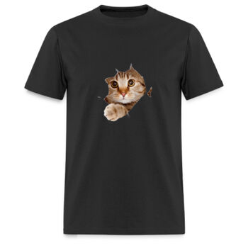 Playera Gato Rasgado Miniatura