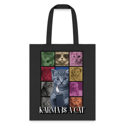 Tote Bag Karma is a Cat Miniatura