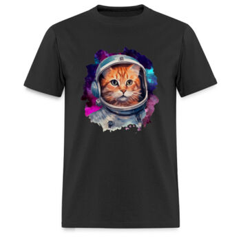 Playera Gato Astronauta Miniatura