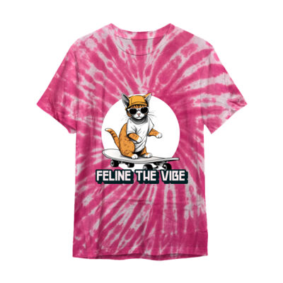 Tie Dye Feline The Vibe Miniatura
