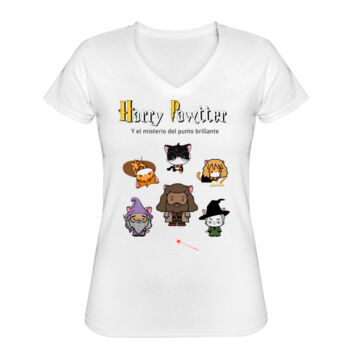 Playera Cuello V Harry Pawtter Miniatura
