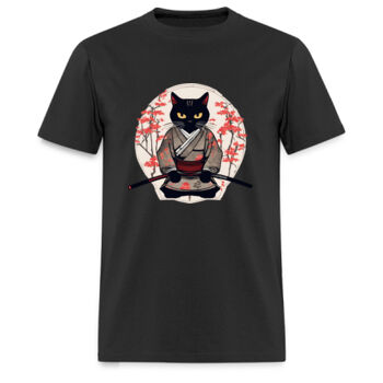 Playera Gato Samurai Miniatura