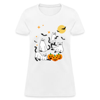Playera Dama Cat Halloween  Miniatura