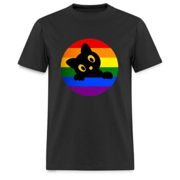 Playera Unisex Pride Gato Negro Miniatura