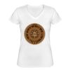 Playera Dama: Algodón Peinado Cuello V Miniatura