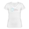 Playera Dama: Algodón Peinado Cuello V Miniatura